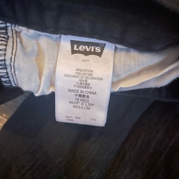 Men’s 511 Classic Slim Fit Black Levi’s ( 29, 29 ) - Picture 5 of 5